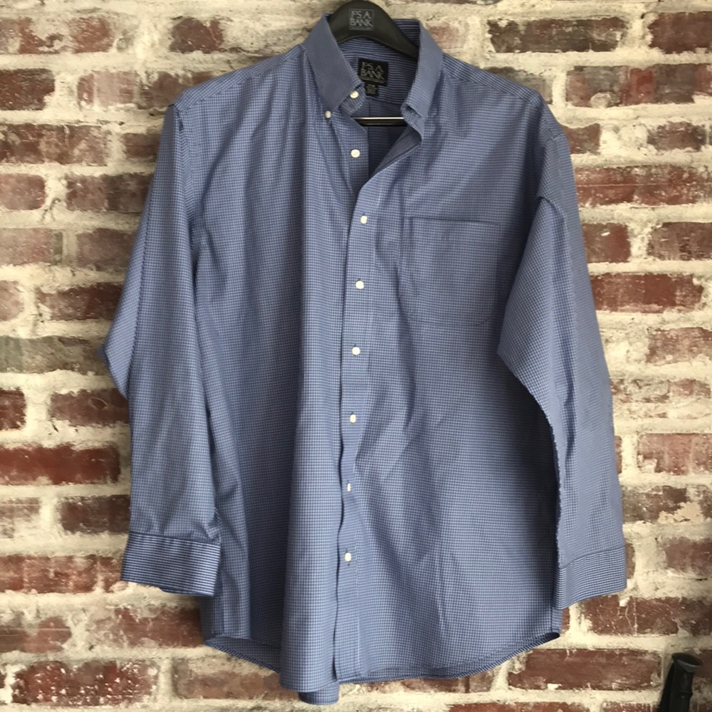 Jos A Bank Blue Dress Shirt - Size 17-35